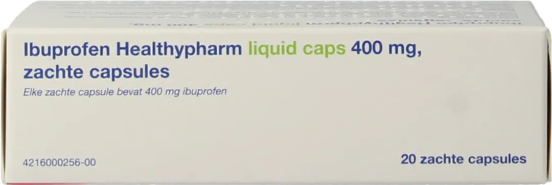 Healthypharm Ibuprofen 400mg Capsules - 20 Stuks