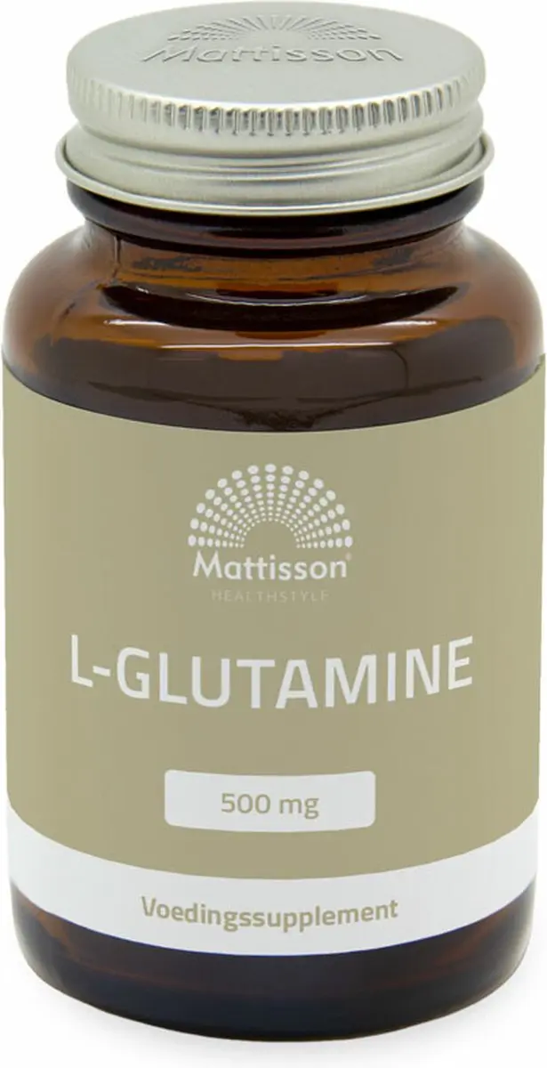 Mattisson L-Glutamine 500mg Voedingssupplement 90 Capsules