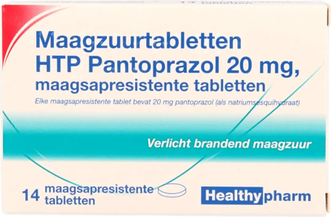 Healthypharm Maagzuurtabletten Pantoprazol 20mg - 14 Stuks