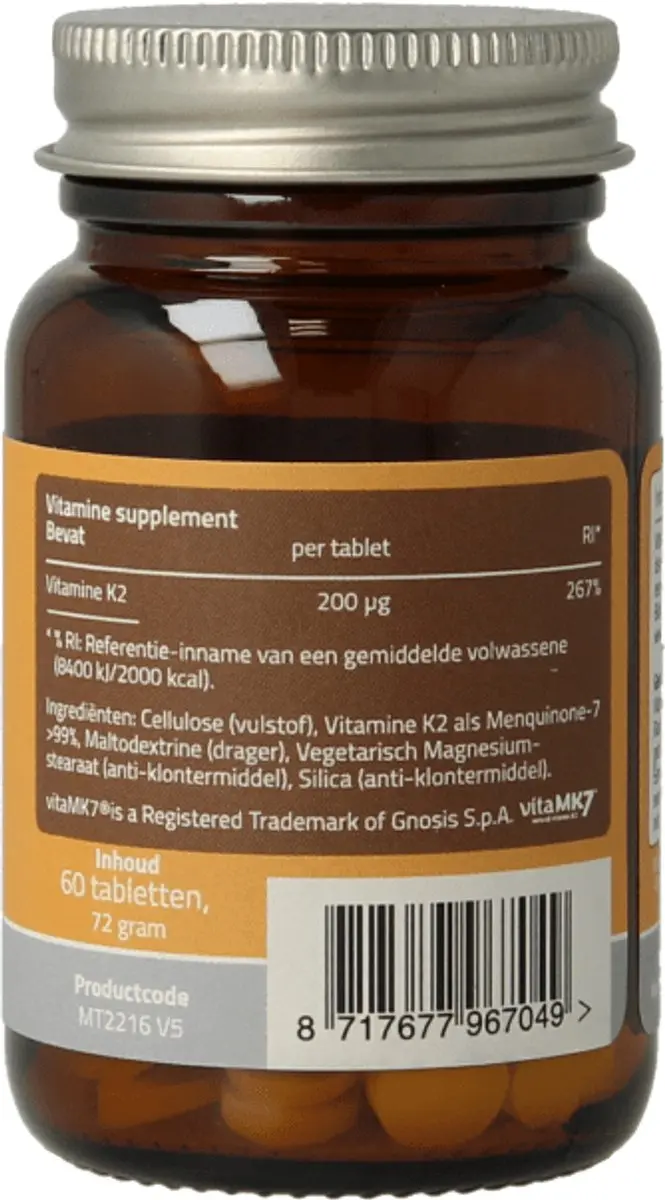 Mattisson Vitamine K2 MK7 200mcg - 60 Tabletten