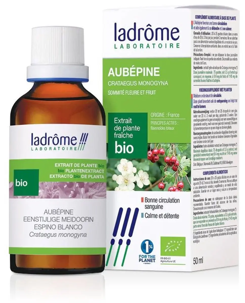 Ladrôme Meidoorn Bio Tinctuur 50ml