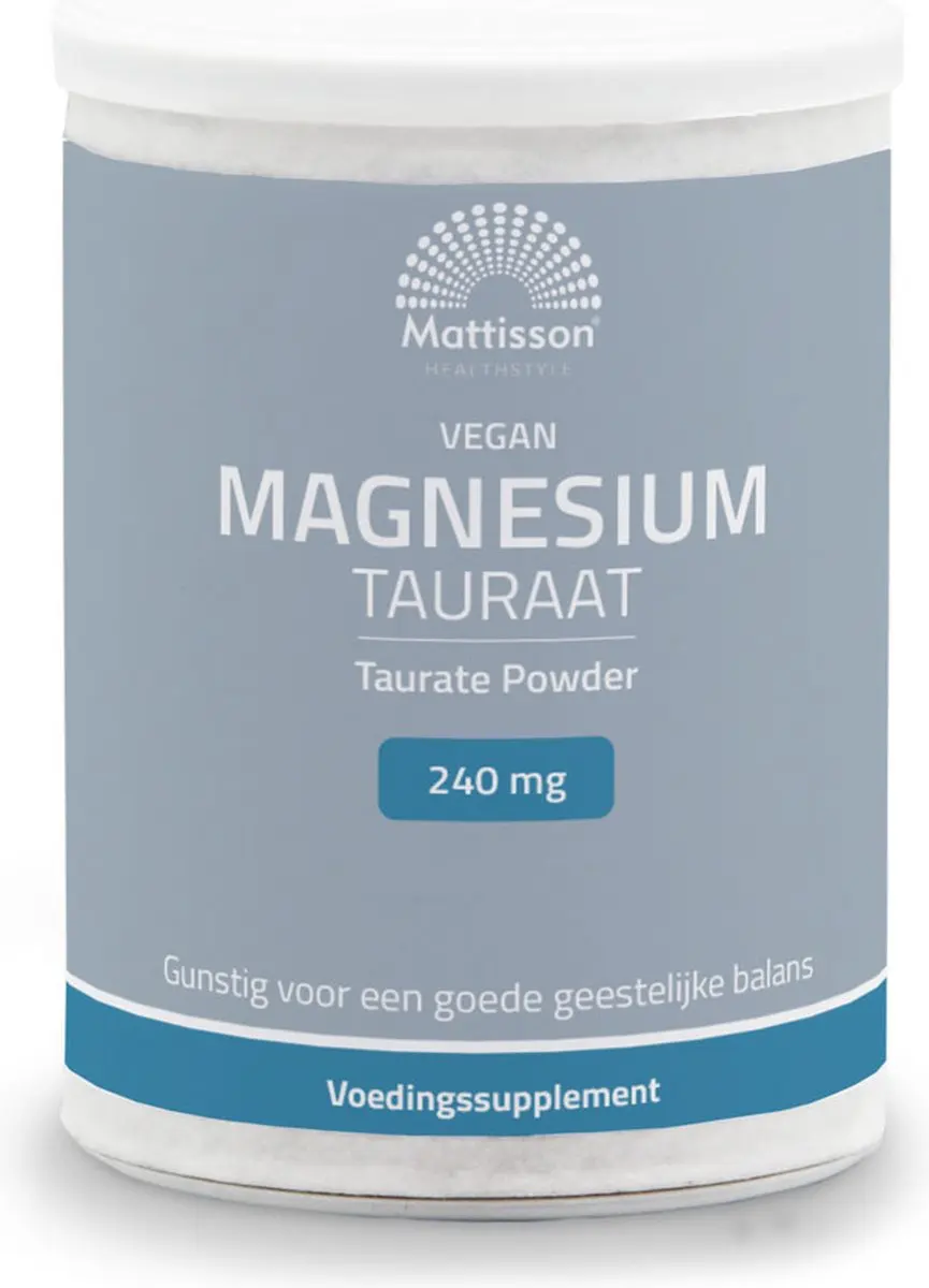Mattisson Vegan Magnesium Tauraat Poeder 250g