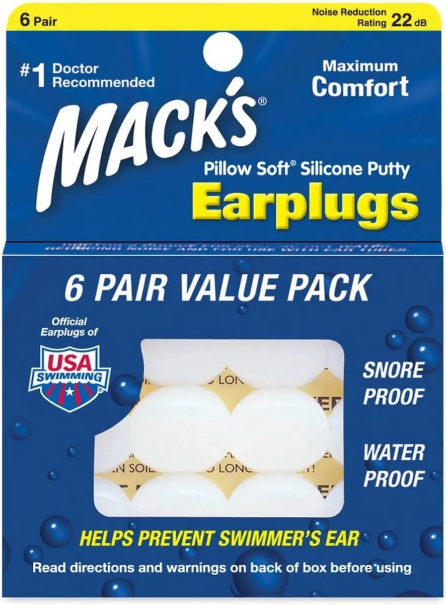 Macks Pillow Soft Silicone Oordoppen - 6 Paar