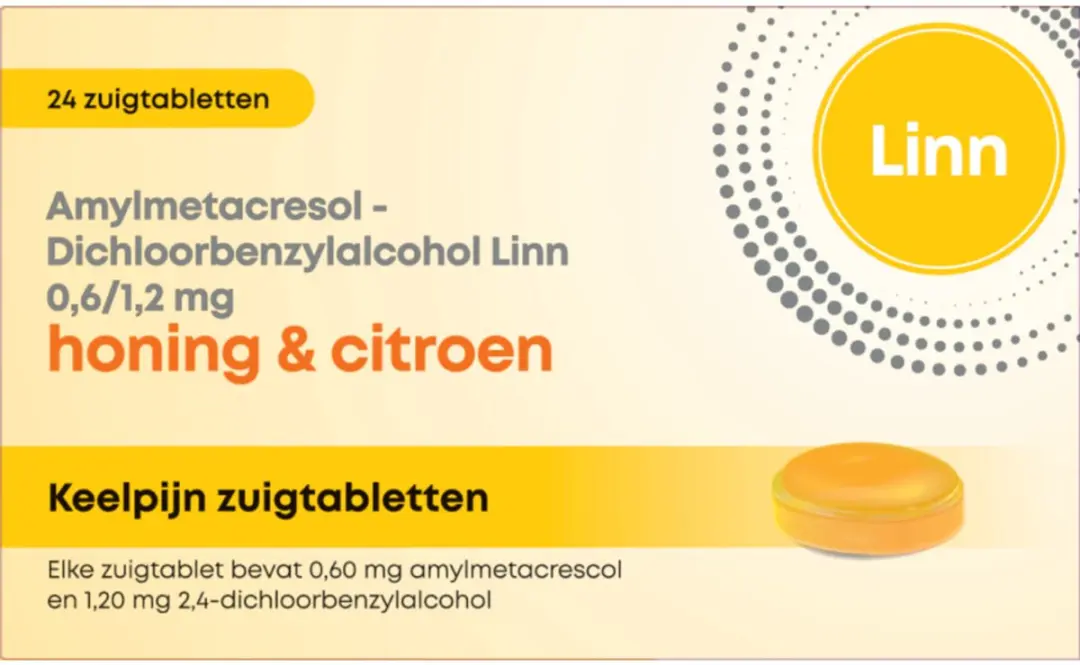 Linn Keelpijn Honing & Citroen Zuigtabletten