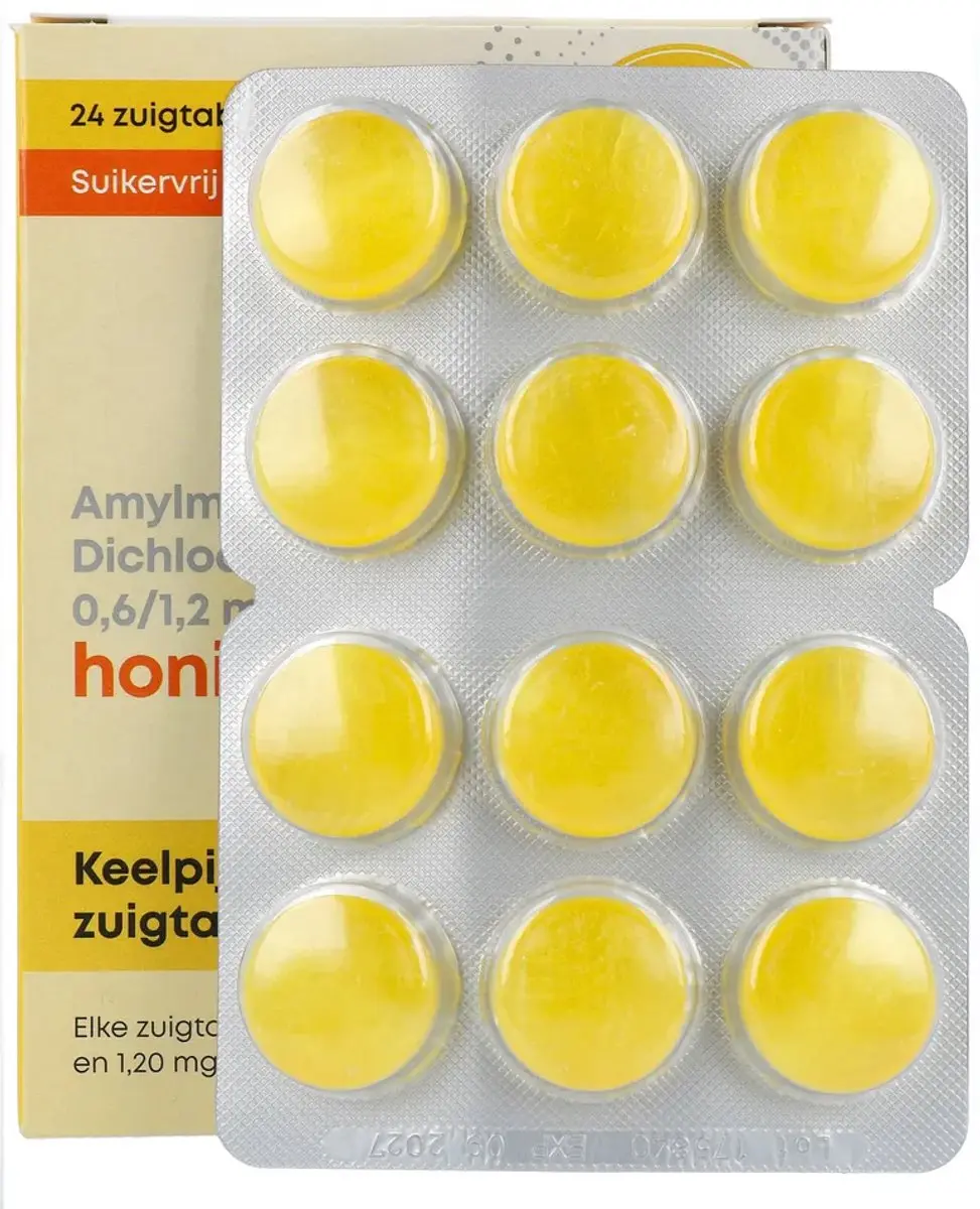 Linn Keelpijn Honing & Citroen Zuigtabletten - 24 Stuks