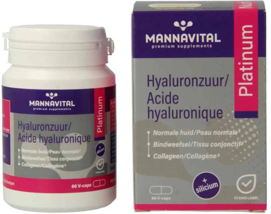 Mannavital Hyaluronzuur 60 Capsules