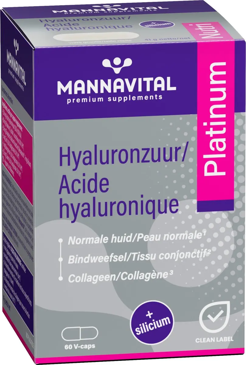 Mannavital Hyaluronzuur 60 Capsules