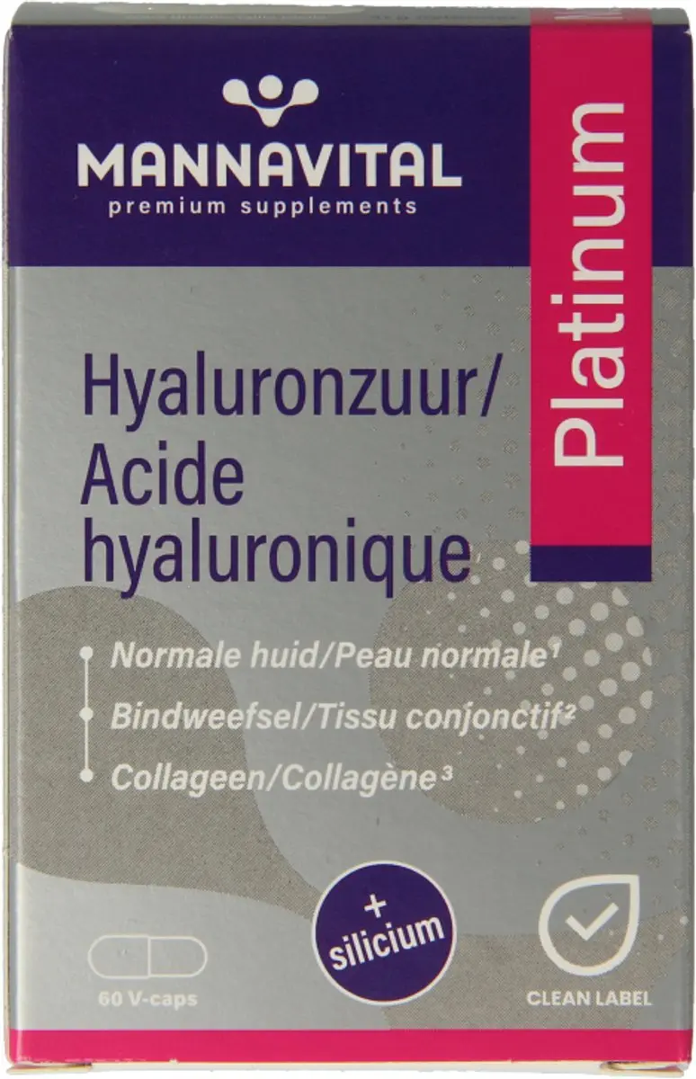 Mannavital Hyaluronzuur 60 Capsules