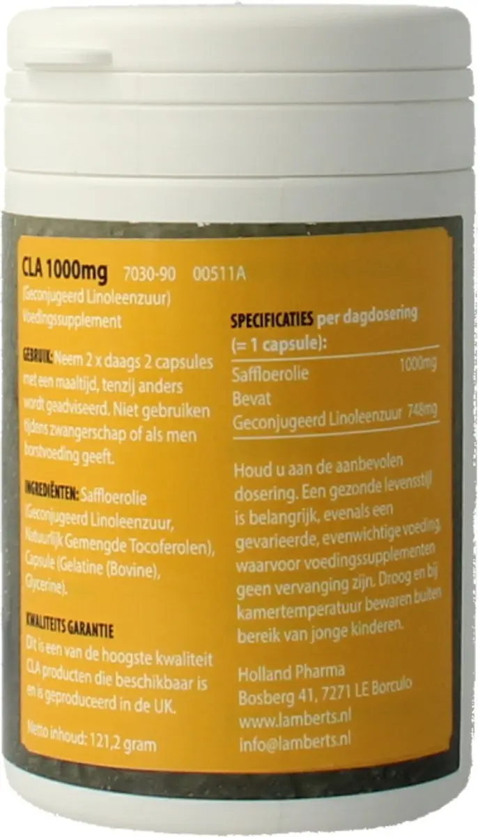 Lamberts CLA 1000mg Capsules - 90 Stuks