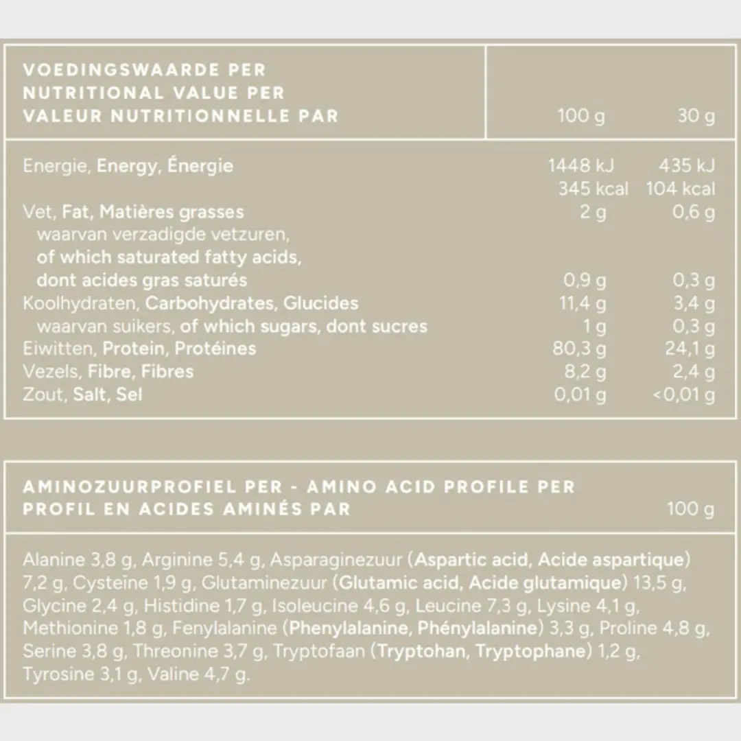 Mattisson Rijst Proteïnepoeder 80% Vanille 500g - afbeelding 6 van 6