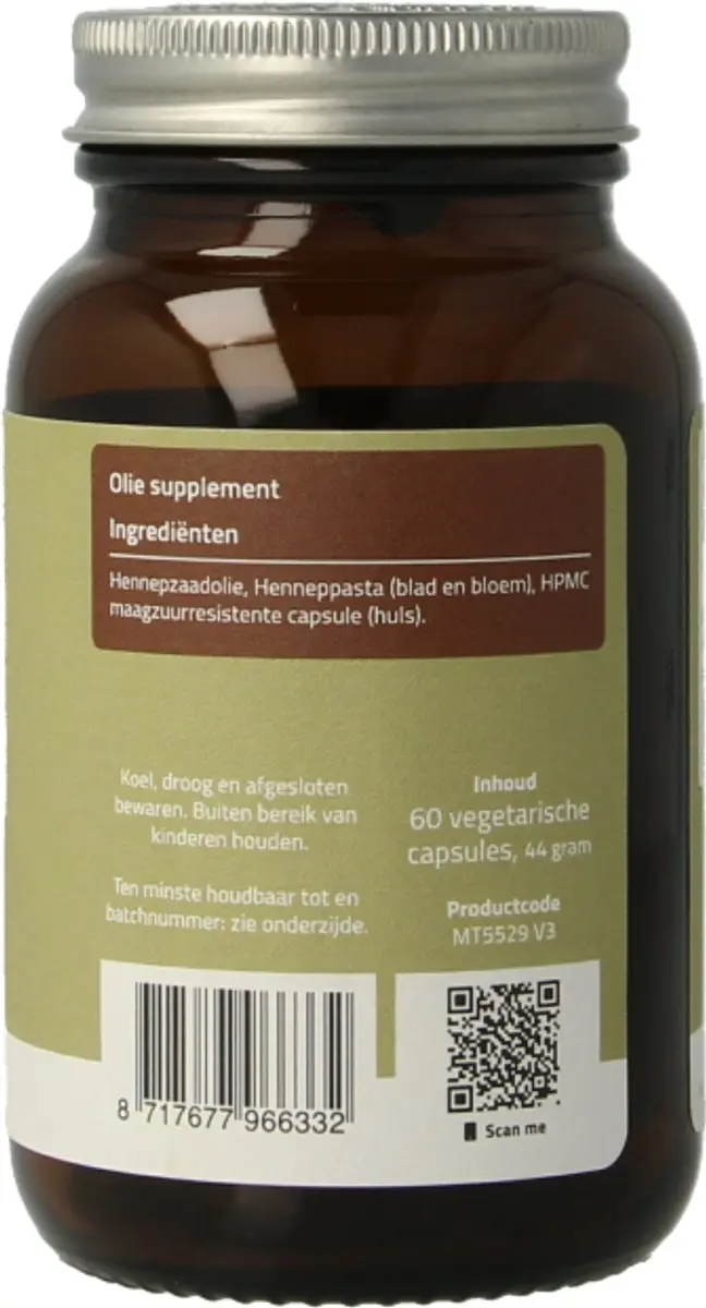 Mattisson CBD Olie 15mg Capsules - 60 Stuks