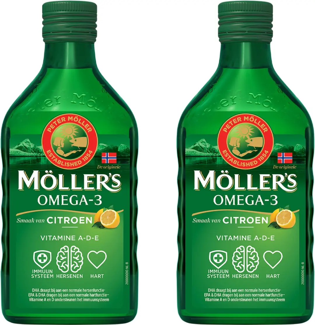 Mollers Omega-3 Levertraan Citroen 500ml
