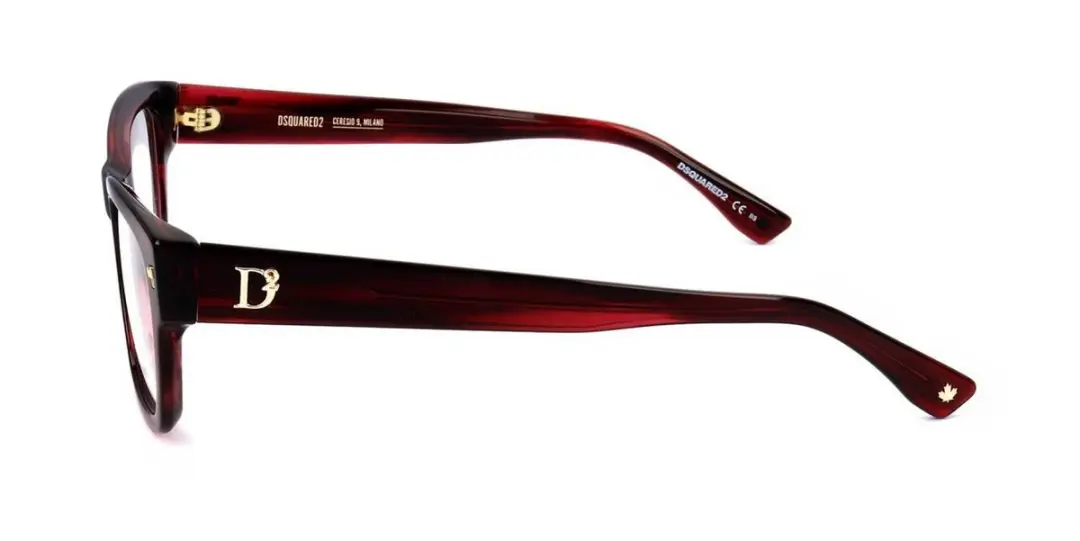 Dsquared2 D2 0044 Brilmontuur - Rood - afbeelding 2 van 4