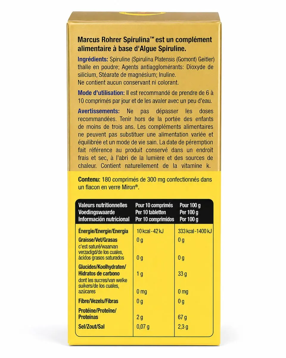 Marcus Rohrer Spirulina 180 Tabletten