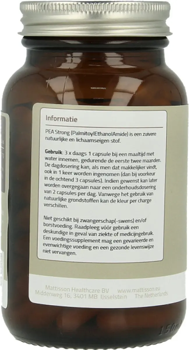 Mattisson PEA strong 400mg Capsules - 90 Stuks
