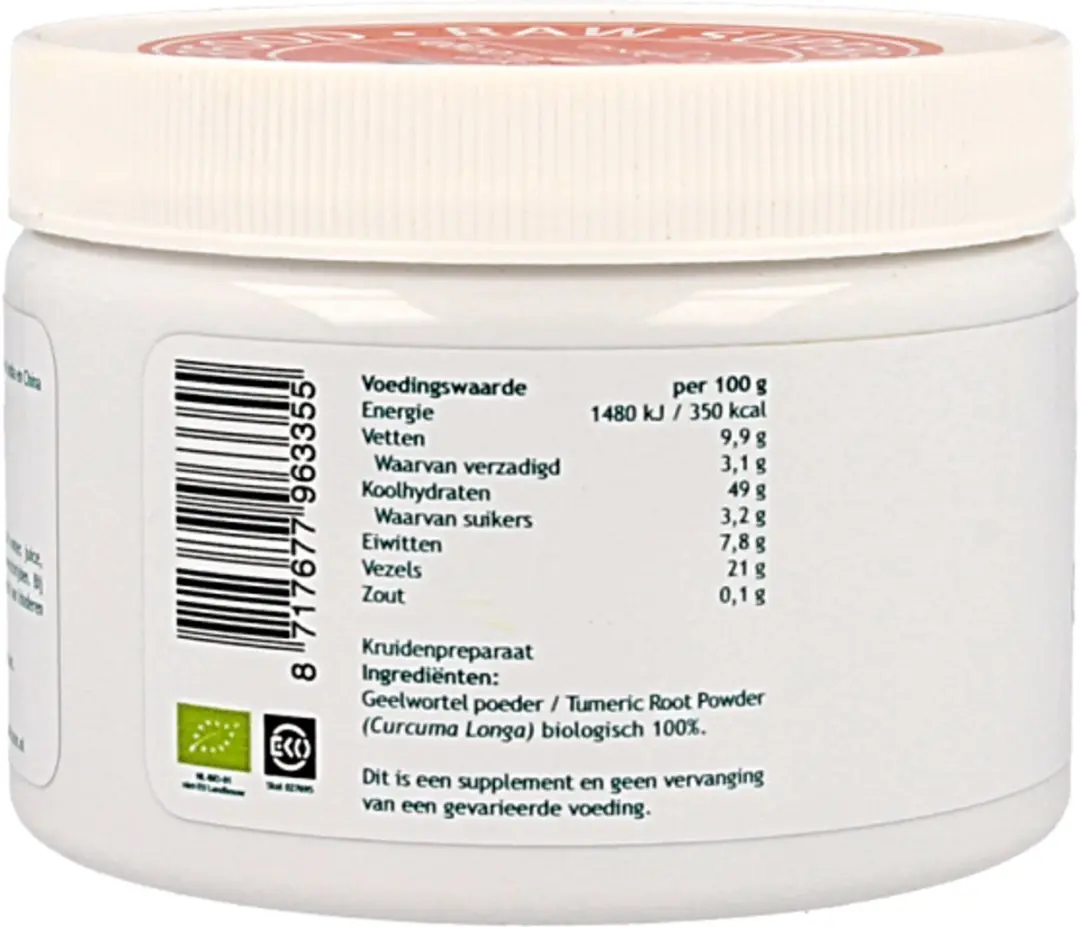 Mattisson Biologische Kurkuma Poeder 125g