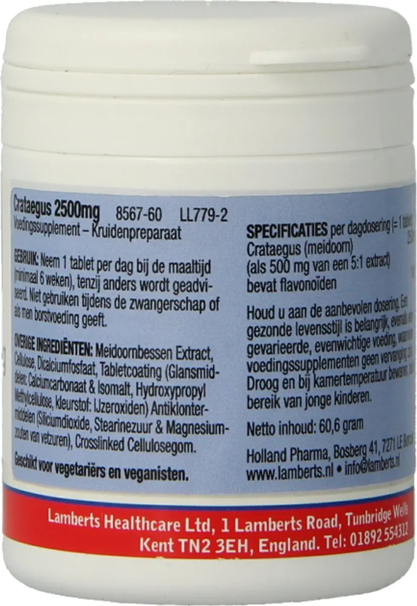 Lamberts Crataegus 60 Tabletten