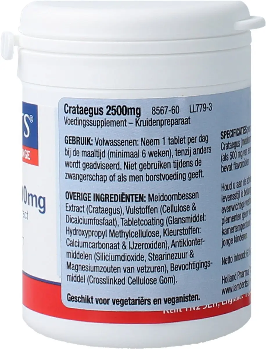 Lamberts Crataegus 60 Tabletten