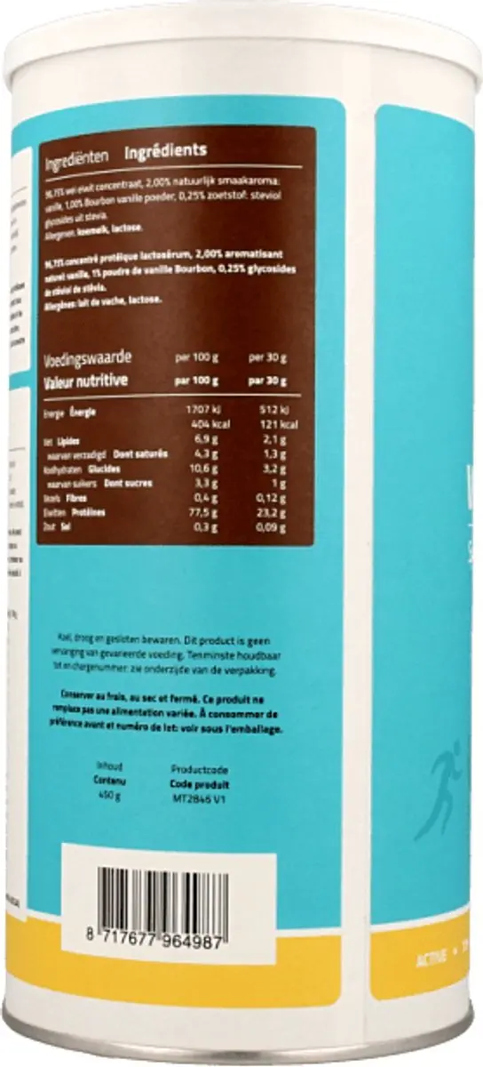 Mattisson Wei Proteïne Poeder 78% 450g - Vanille