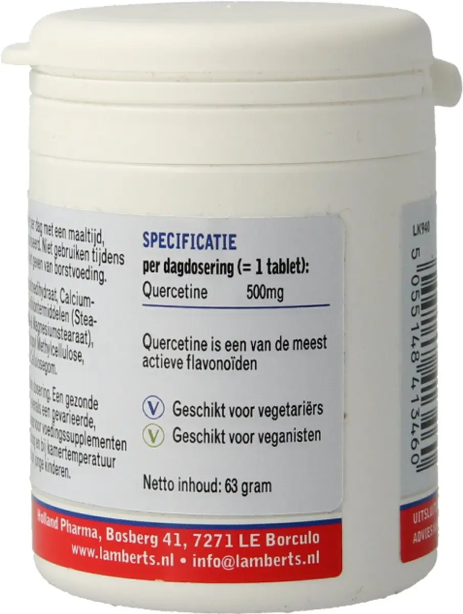 Lamberts Quercetine 500mg - 60 Tabletten