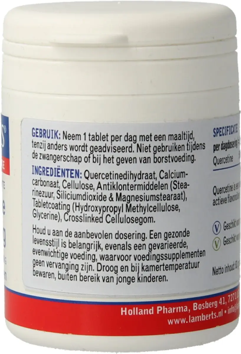 Lamberts Quercetine 500mg - 60 Tabletten