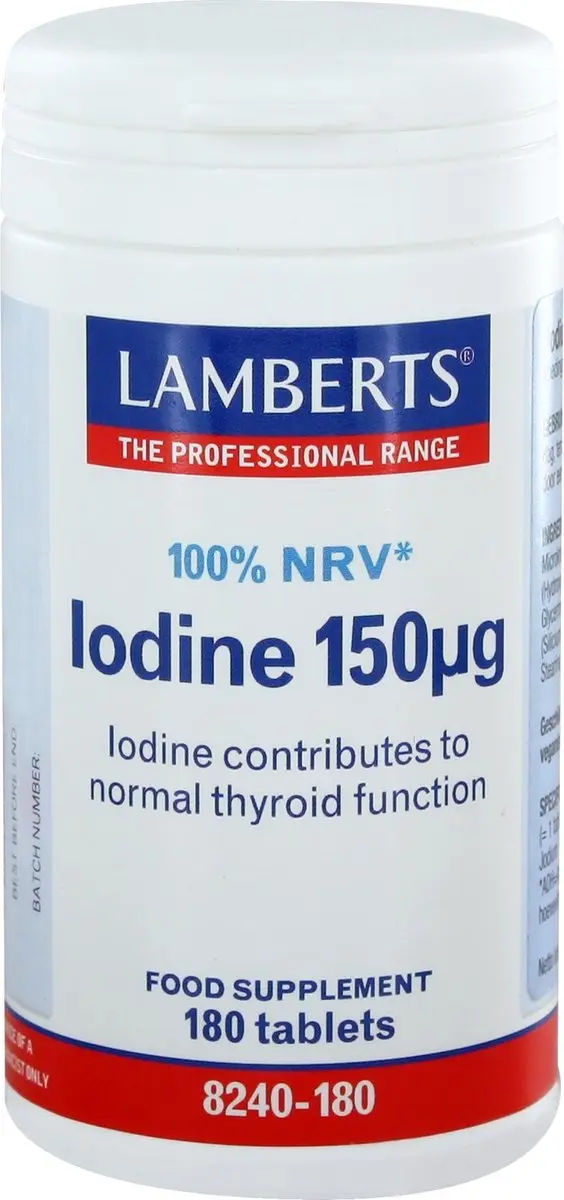 Lamberts Jodium 150mcg Tabletten - 180 Stuks