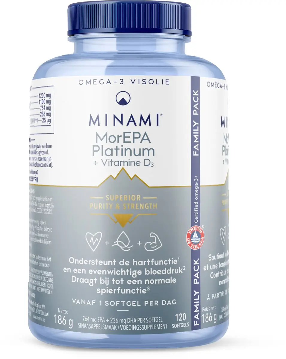 Minami MorePA Platinum Omega-3 120 Softgels