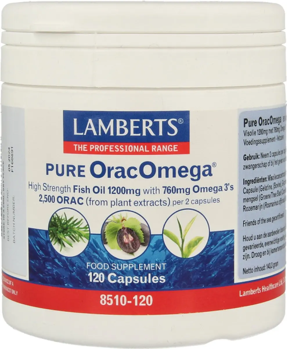 Lamberts Pure Orac Omega 1200mg - 120 Capsules