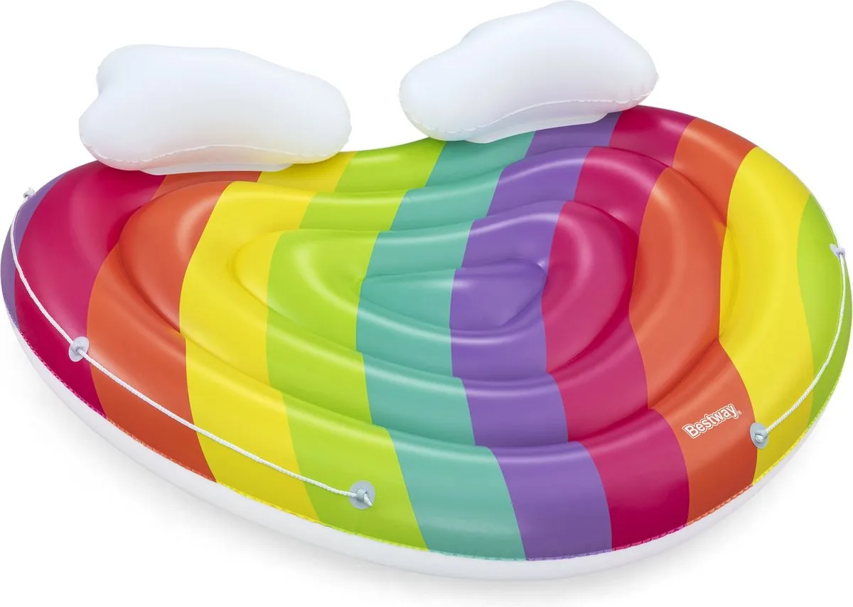 Bestway Rainbow Dreams Zwembadeiland 2-Persoons - 175x163cm - Veelkleurig