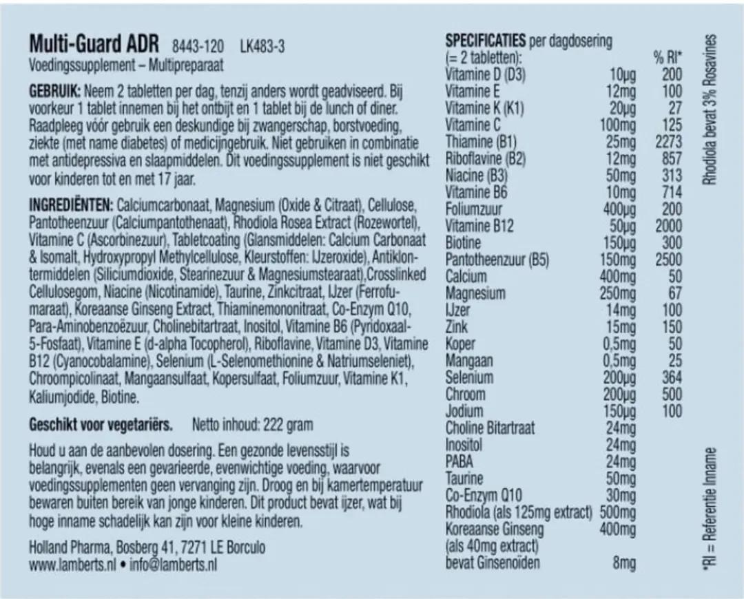 Lamberts Multi-guard ADR 120 Tabletten
