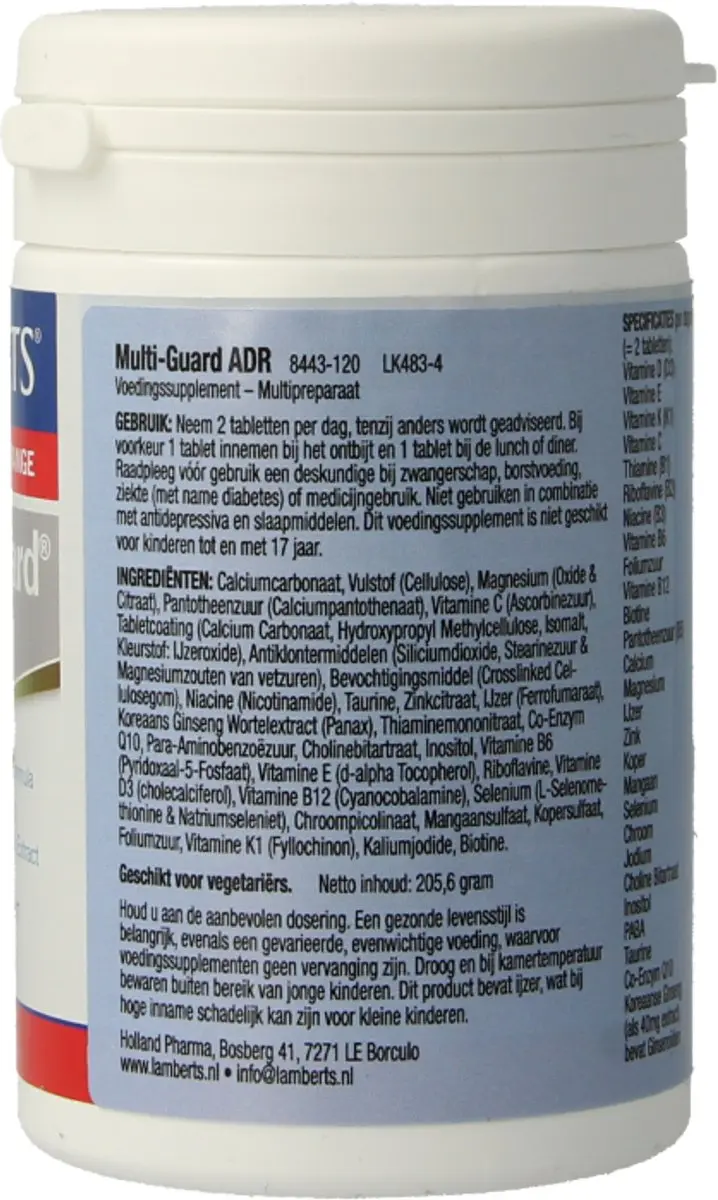 Lamberts Multi-guard ADR 120 Tabletten
