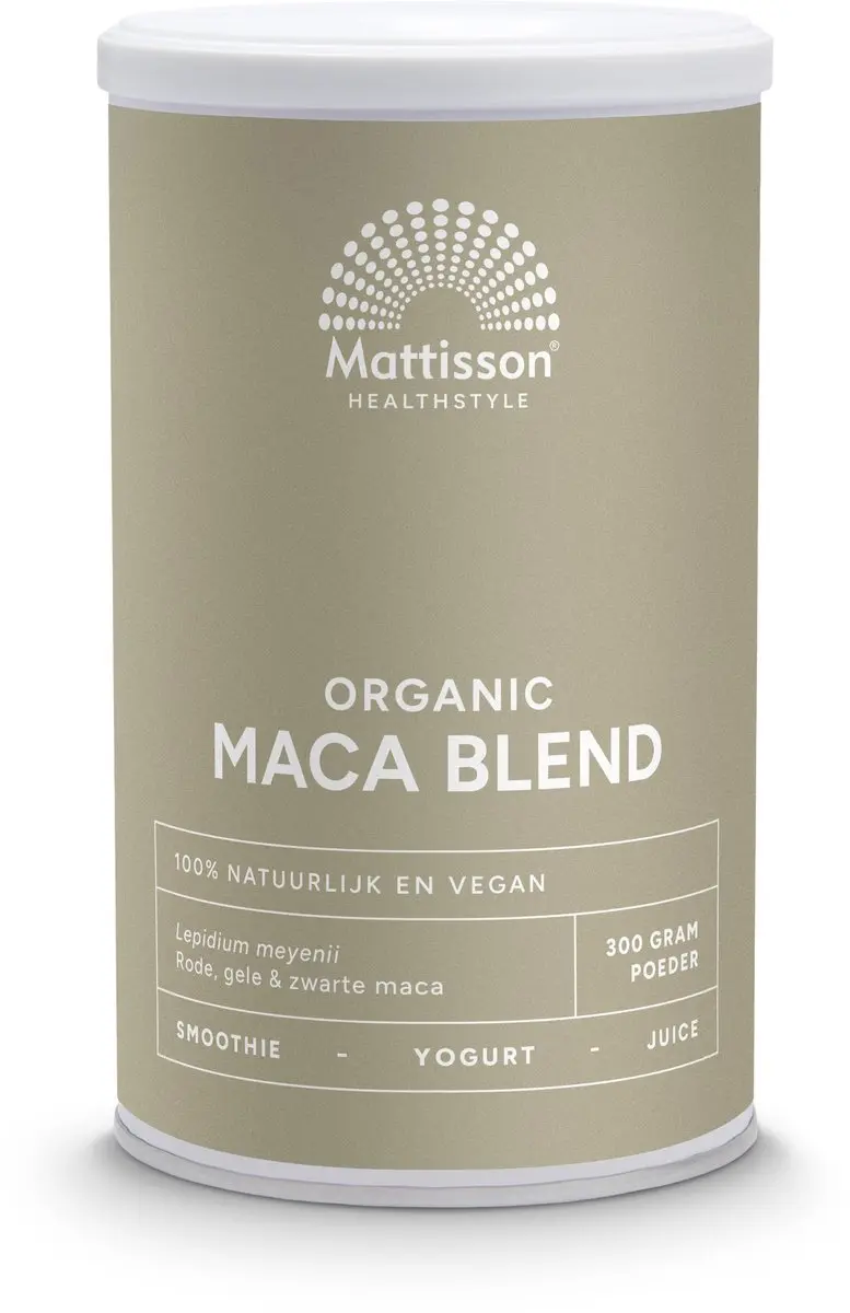 Mattisson Biologische Maca Poeder Blend 300g - Rode/Zwarte/Gele
