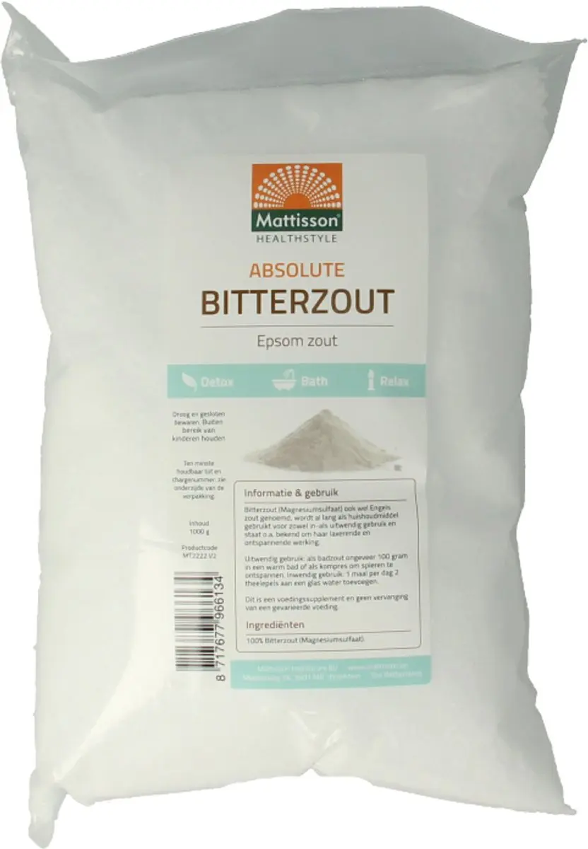 Mattisson Bitterzout Epsom Zout 1 kg