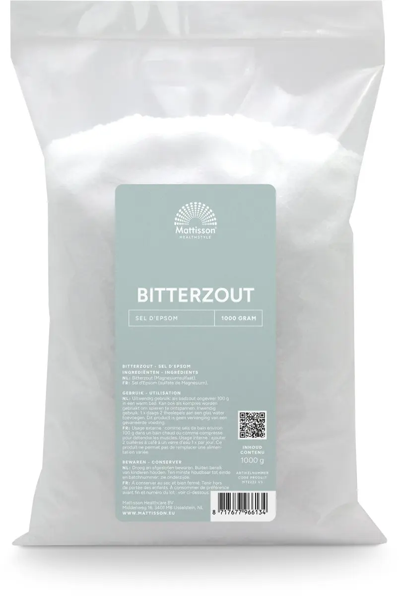 Mattisson Bitterzout Epsom Zout 1 kg