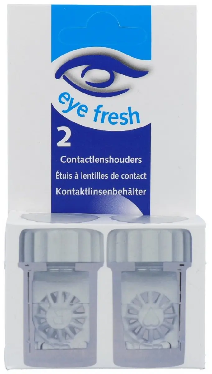 Eye Fresh Lenshouder Duo - 2 Stuks - Wit
