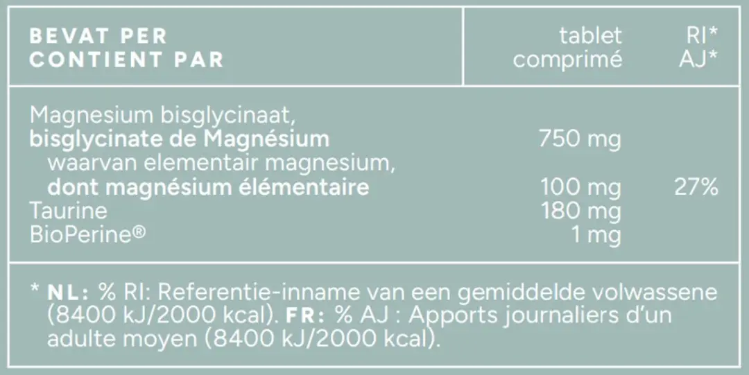 Mattisson Magnesium Bisglycinaat 833mg - 90 Tabletten