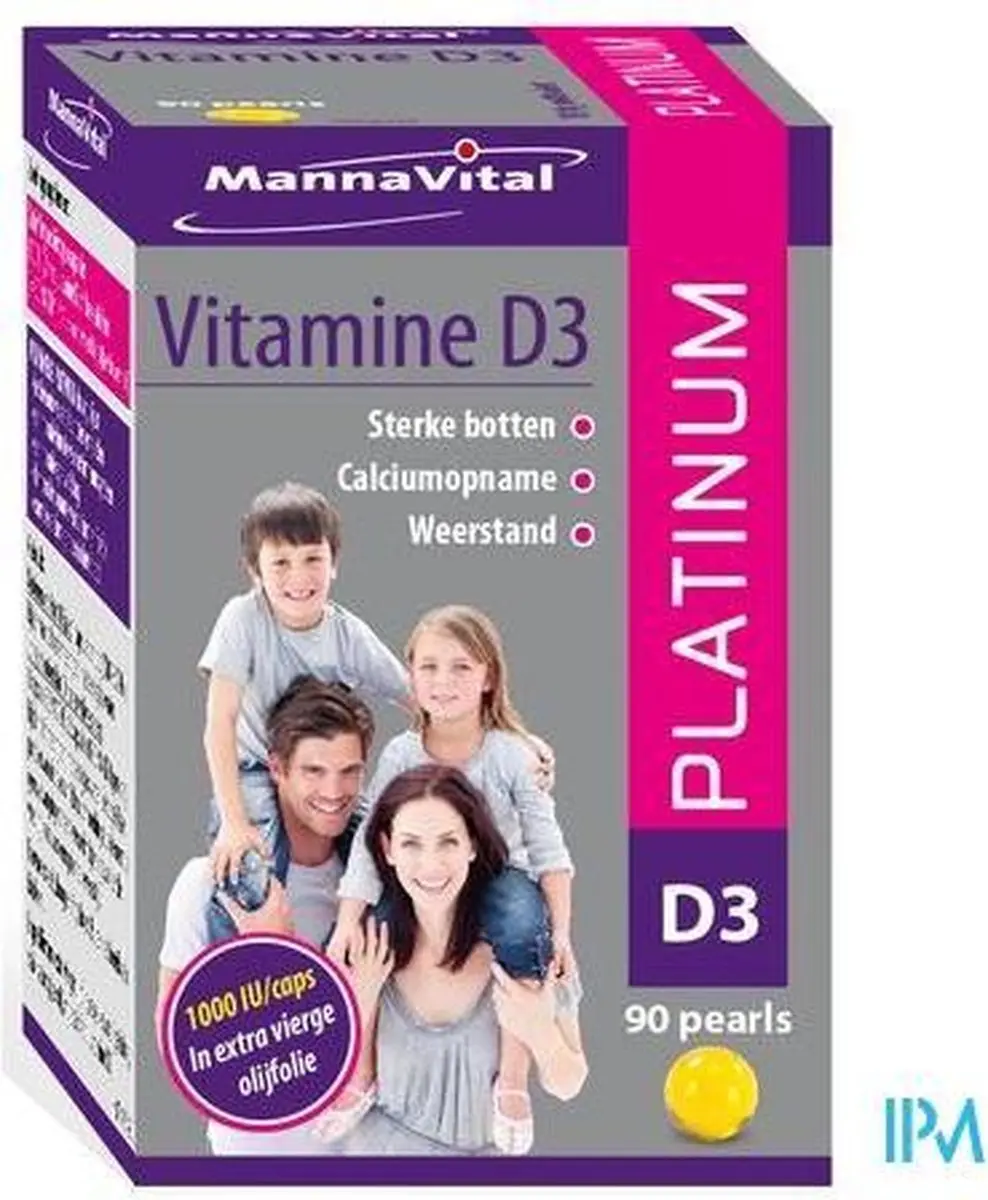 Mannavital Vitamine D3 Platinum 90 Capsules