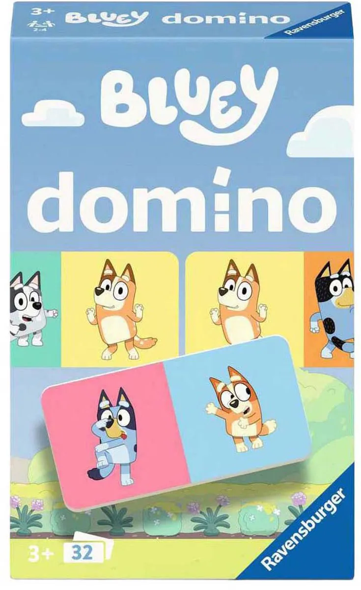 Ravensburger Bluey Domino Pocketspel 249022 - 2-4 Spelers