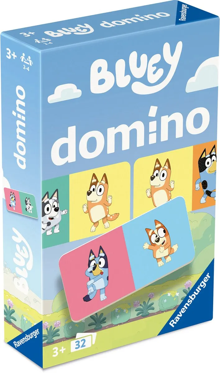 Ravensburger Bluey Domino Pocketspel 249022 - 2-4 Spelers
