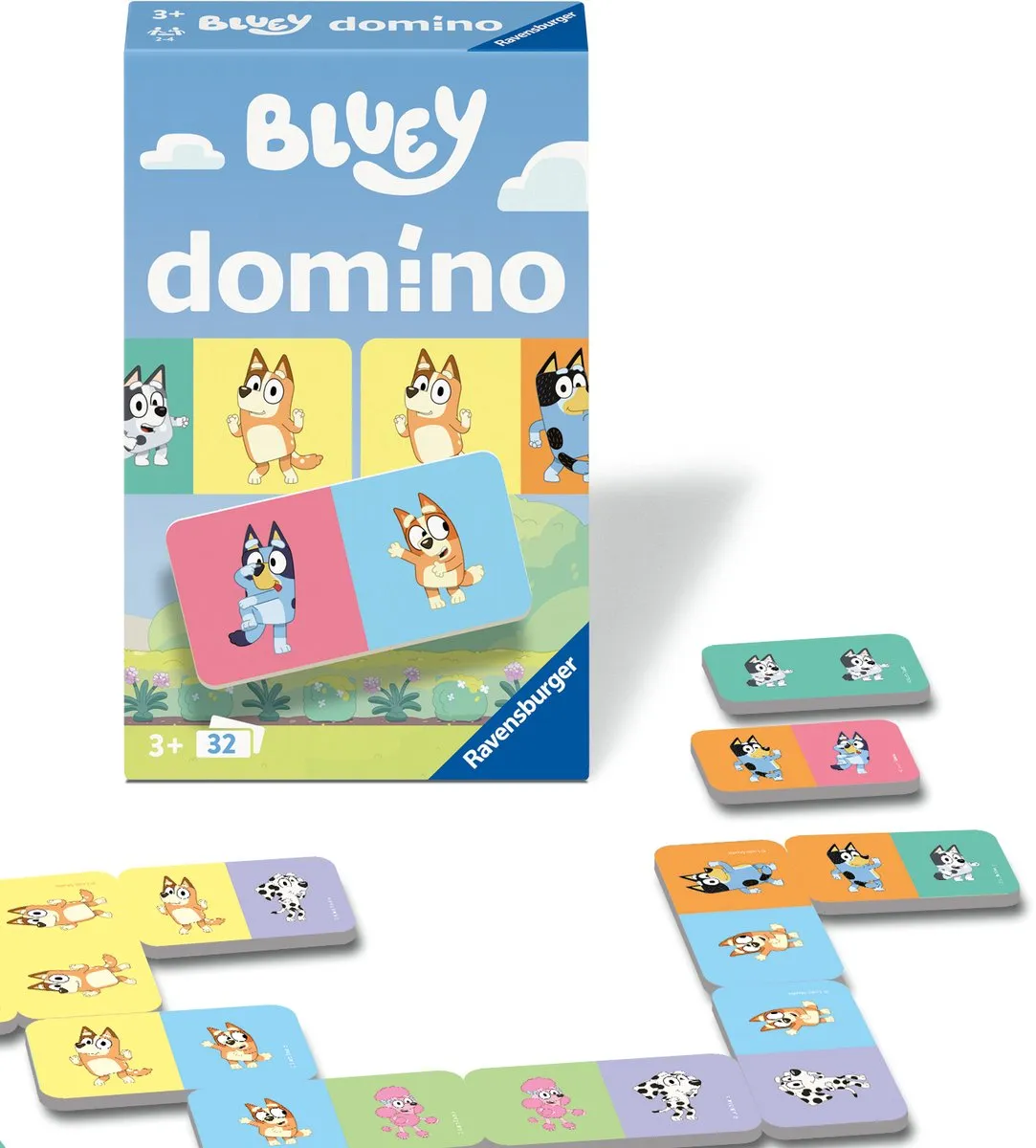 Ravensburger Bluey Domino Pocketspel 249022 - 2-4 Spelers