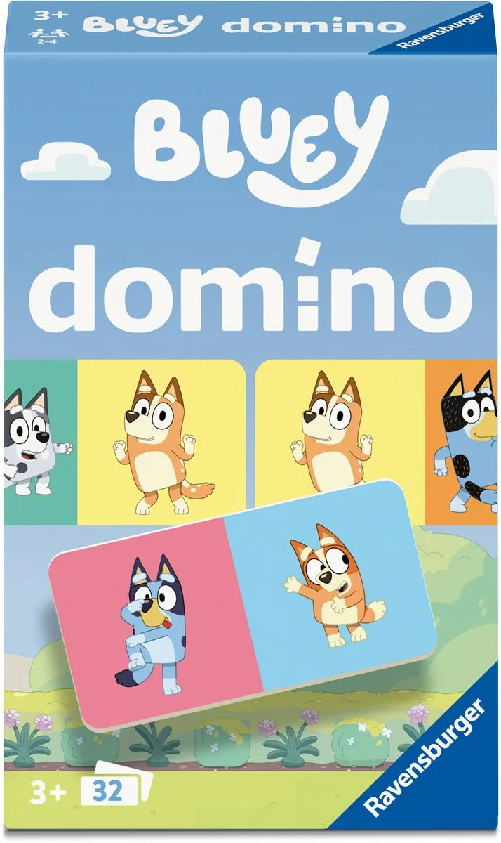 Ravensburger Bluey Domino Pocketspel 249022 - 2-4 Spelers - afbeelding 6 van 6