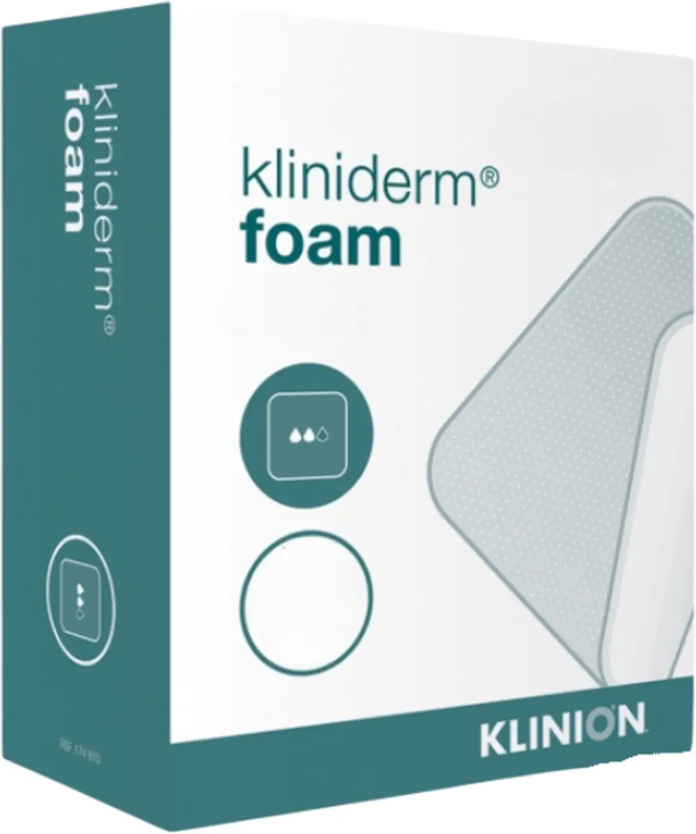 Klinion Kliniderm Foam Schuimverband 10x10cm - 10 Stuks