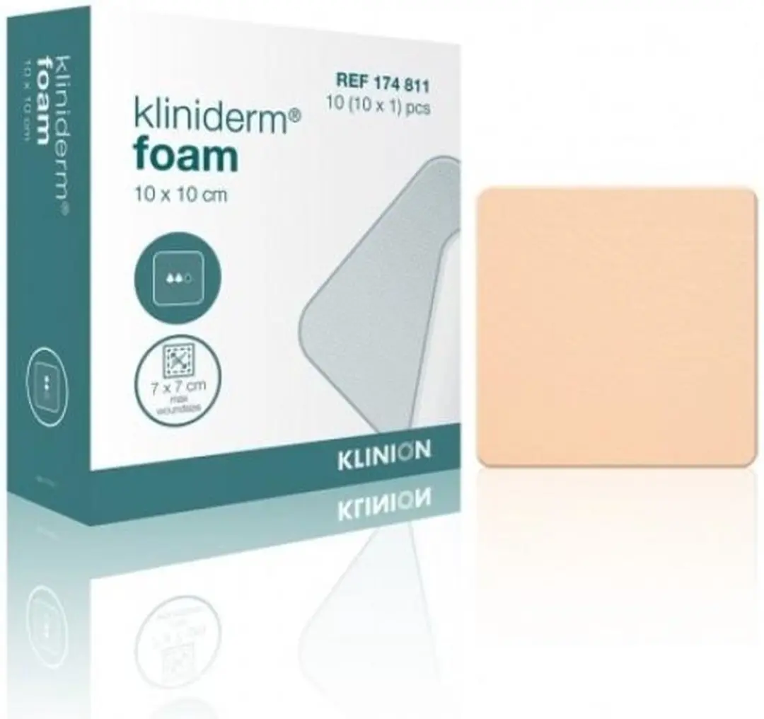 Klinion Kliniderm Foam Schuimverband 10x10cm