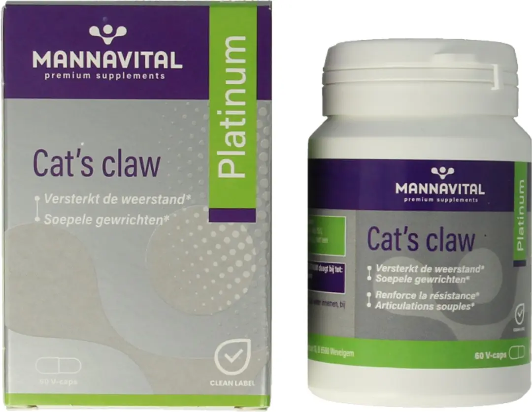 Mannavital Cat's Claw Platinum 60 Capsules