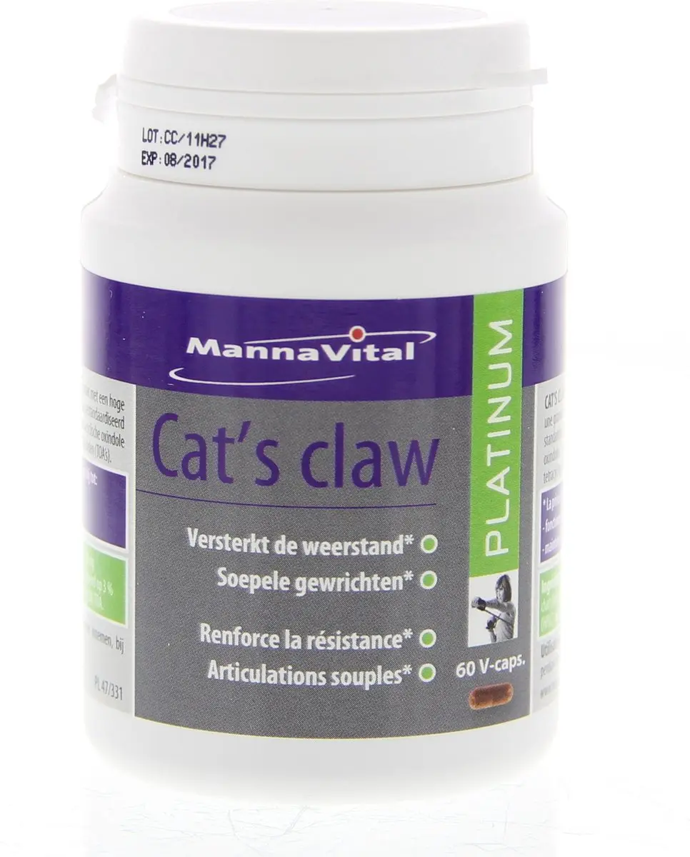 Mannavital Cat's Claw Platinum 60 Capsules