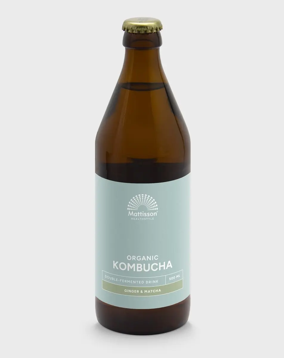 Mattisson Biologische Kombucha Gember & Matcha 500ml