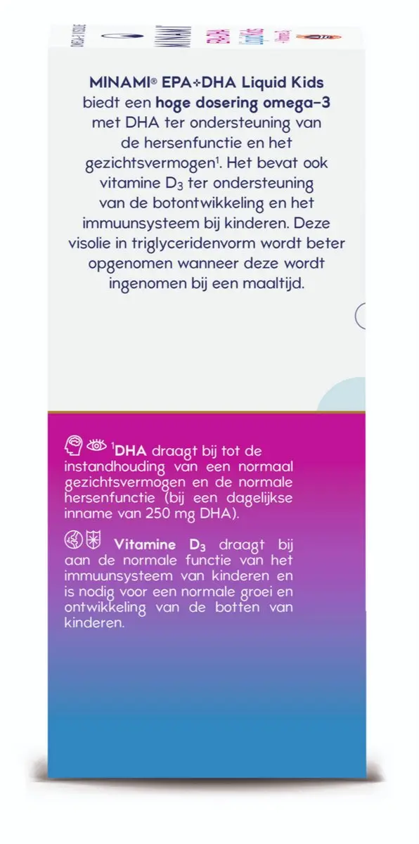 Minami EPA & DHA Liquid Kids + Vitamine D3 100ml