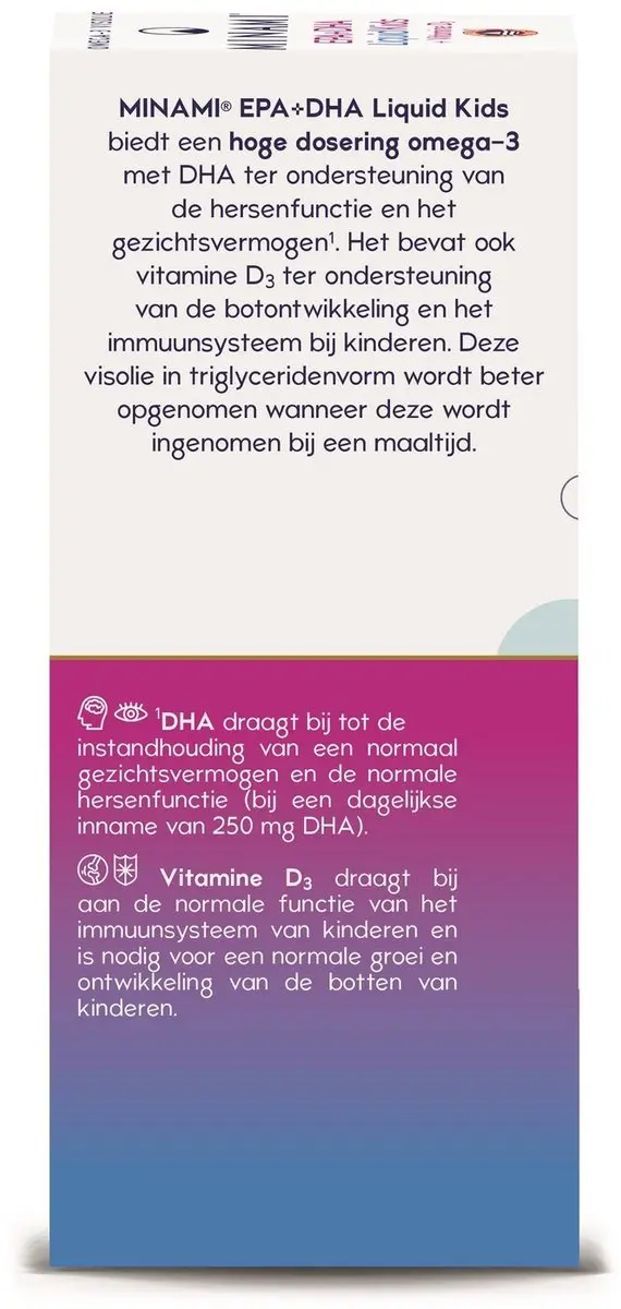 Minami EPA & DHA Liquid Kids + Vitamine D3 100ml