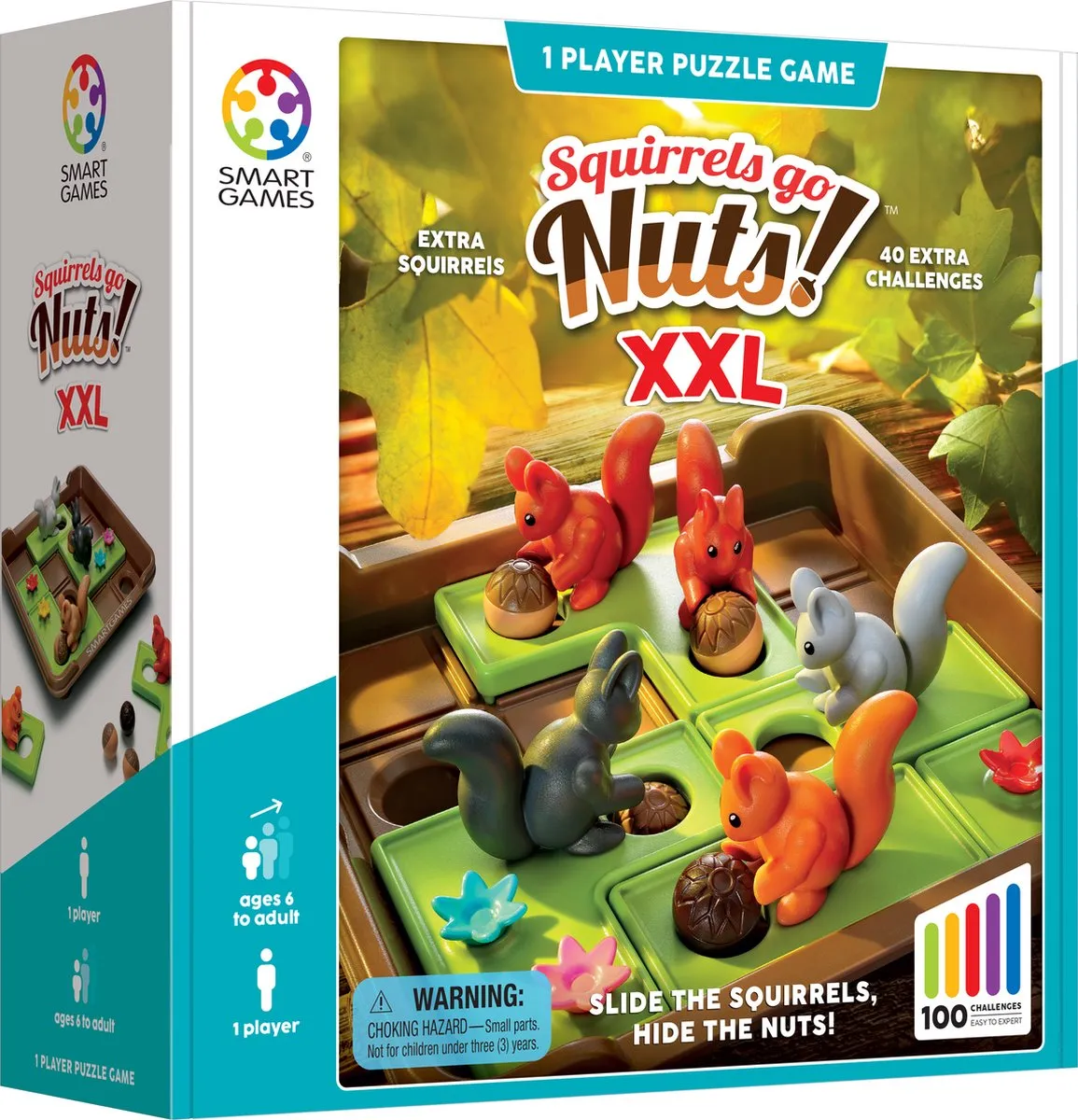 SmartGames Squirrels Go Nuts! XXL SG 425 XXL - 100 Opdrachten