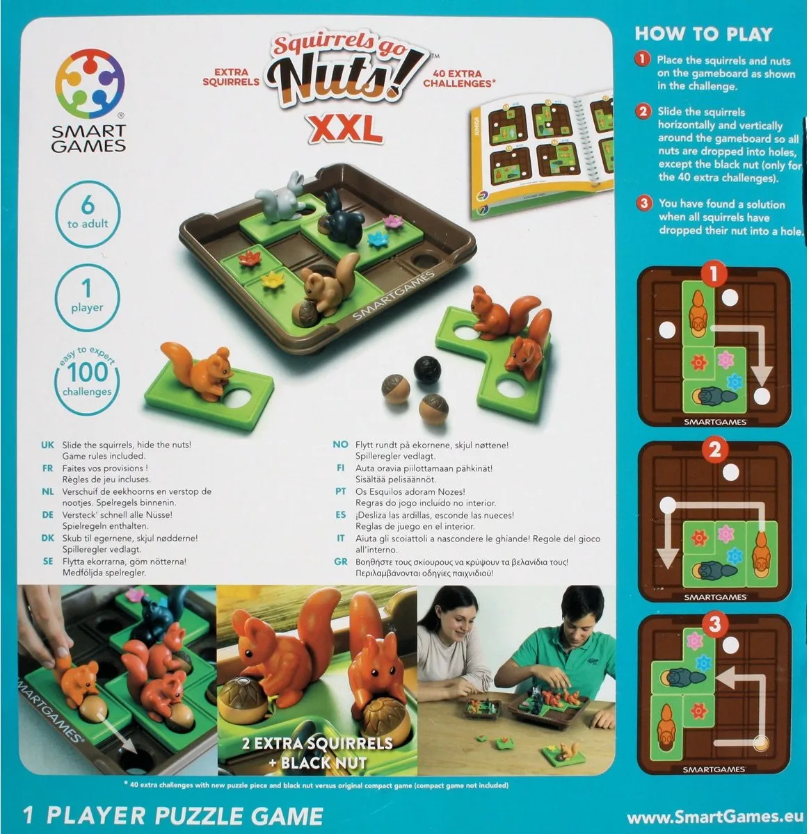 SmartGames Squirrels Go Nuts! XXL SG 425 XXL - 100 Opdrachten - afbeelding 6 van 6